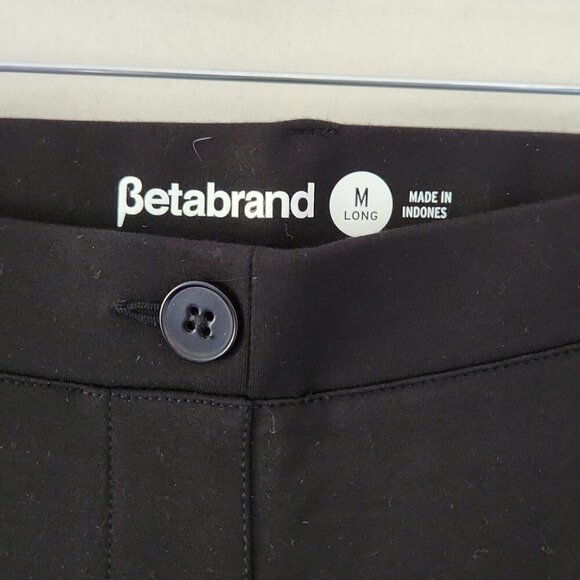 NWT BETABRAND | Dress Pants Yoga Black Sz M Long - Picture 4 of 6